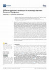 Research paper thumbnail of Artificial Intelligence Techniques in Hydrology and Water Resources Management