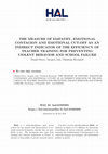 Research paper thumbnail of The Measure of Empathy, Emotional Contagion and Emotional Cut-Off as an Indirect Indicator of the Efficiency of Teacher Training for Preventing Violent Behavior and School Failure