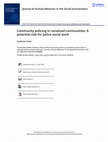 Research paper thumbnail of Community policing in racialized communities: A potential role for police social work