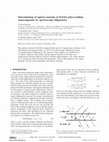 Research paper thumbnail of Determination of optical constants of Si/ZnO polycrystalline nanocomposites by spectroscopic ellipsometry