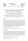 Research paper thumbnail of Structure and optical properties of M/ZnO (M=Au, Cu, Pt) nanocomposites