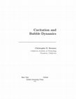 Research paper thumbnail of Cavitation and Bubble Dynamics