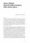 Research paper thumbnail of Staat o Helstat? Henrich Steffens interprete della cultura tedesca