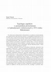 Research paper thumbnail of Typologia zapisków o poznańskiej proweniencji w kalendarzach wielorocznych z XVI wieku. Rekonesans