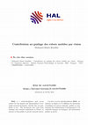 Research paper thumbnail of Contribution au guidage des robots mobiles par vision