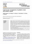 Research paper thumbnail of Laparoscopic management of pediatric renal and ureteric stones