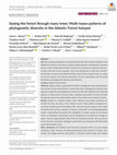 Research paper thumbnail of Seeing the forest through many trees: Multi‐taxon patterns of phylogenetic diversity in the Atlantic Forest hotspot