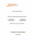 Research paper thumbnail of WP 2009-2 The Decline of Traditional Banking and Endogenous Money