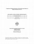 Research paper thumbnail of Comparison of Industrial Dynamics of Food and Beverage Industry in Bulgaria, Romania and Greece