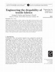 Research paper thumbnail of Engineering the drapability of textile fabrics