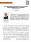 Research paper thumbnail of Developmental patterns of postictal refractoriness and potentiation akin to cortical stimulation