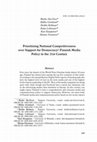 Research paper thumbnail of Prioritising National Competitiveness over Support for Democracy? Finnish Media Policy in the 21st Century