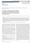 Research paper thumbnail of The Effect of Ionizing Gamma Radiation on Natural and Synthetic Fibers and Its Implications for the Forensic Examination of Fiber Evidence*