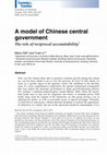 Research paper thumbnail of A model of Chinese central government