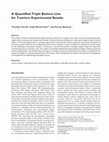 Research paper thumbnail of A Quantified Triple Bottom Line for Tourism: Experimental Results