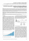 Research paper thumbnail of Innovative PID-GA MPPT Controller for Extraction of Maximum Power From Variable Wind Turbine