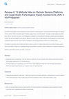 Research paper thumbnail of Review of: "A Methods Note on Remote Sensing Platforms and Large-Scale Archeological Impact Assessments (AIA) in the Philippines