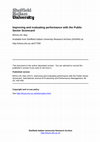 Research paper thumbnail of Improving and evaluating performance with the Public Sector Scorecard