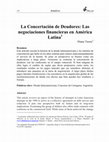 Research paper thumbnail of La Concertación de Deudores: Un fantasma de las negociaciones financieras, un olvido en su historia