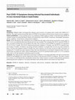 Research paper thumbnail of Post COVID-19 Symptoms Among Infected Vaccinated Individuals: A Cross-Sectional Study in Saudi Arabia