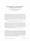 Research paper thumbnail of Partidos legislativos y coaliciones políticas en América Latina (1925-2019)