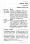 Research paper thumbnail of Comer en utopía