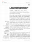 Research paper thumbnail of A Geometry Deformation Model for Braided Continuum Manipulators