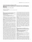 Research paper thumbnail of Comparison between continuous and discontinuous central venous oxygen saturation in the ICU: a prospective study and preliminary results