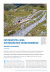 Research paper thumbnail of Instandstellung historischer Verkehrswege - Rückblick und Ausblick