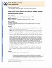 Research paper thumbnail of Use of Latent Profile Analysis to Assess the Validity of a Peer-Rejected Group of Children