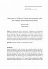 Research paper thumbnail of Farrokh, K. (2023). Observation of the role of climate and Geography in the war planning of the Sasanian Spāh. Hunara: Journal of Ancient Iranian Arts and History, Vol.1, No.1, pp.61-70.