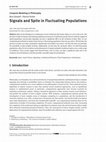 Research paper thumbnail of Signals and Spite in Fluctuating Populations