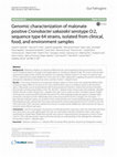 Research paper thumbnail of {"__content__"=>"Genomic characterization of malonate positive serotype O:2, sequence type 64 strains, isolated from clinical, food, and environment samples.", "i"=>{"__content__"=>"Cronobacter sakazakii"}}