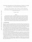 Research paper thumbnail of Uncertainty Quantification for Fisher-Kolmogorov Equation on Graphs with Application to Patient-Specific Alzheimer Disease