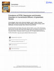 Research paper thumbnail of Prevalence of PTSD, Depression and Anxiety Disorders in Correctional Officers: A Systematic Review