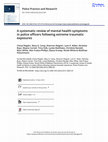 Research paper thumbnail of A systematic review of mental health symptoms in police officers following extreme traumatic exposures