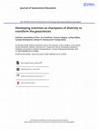 Research paper thumbnail of Developing scientists as champions of diversity to transform the geosciences