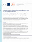 Research paper thumbnail of Early decrease in the podocalyxin to synaptopodin ratio in urinary Fabry podocytes