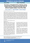 Research paper thumbnail of Prevalence of Hepatitis B Virus Infection Among Pregnant Women Attending Antenatal Clinic at General Hospital Calabar, Cross River State