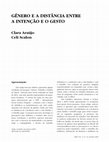 Research paper thumbnail of Gênero e a distância entre a intenção e o gesto