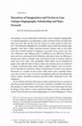 Research paper thumbnail of Narratives of Imagination and Fiction in Late Antique Hagiography: Scholarship and Ways Forward