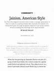 Research paper thumbnail of Jainism, American Style