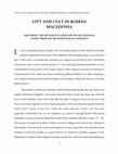 Research paper thumbnail of City and Cult in Roman Macedonia. City & Cult in Roman Greece. Fall 2023 Langford Conference, Florida State University. 3 November 2023