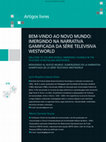 Research paper thumbnail of Bem-Vindo Ao Novo Mundo: Imergindo Na Narrativa Gamificada Da Série Televisiva Westworld