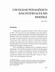 Research paper thumbnail of Um olhar pedagógico das interfaces do Moodle