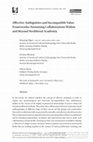 Research paper thumbnail of Affective Ambiguities and Incompatible Value Frameworks: Sustaining Collaborations Within and Beyond Neoliberal Academia