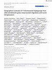 Research paper thumbnail of Geographical contrasts of Y-chromosomal haplogroups from wild and domestic goats reveal ancient migrations and recent introgressions