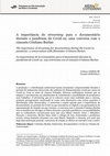 Research paper thumbnail of A importância do streaming para o documentário durante a pandemia da Covid-19: uma conversa com o cineasta Cristiano Burlan