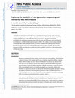 Research paper thumbnail of Exploring the feasibility of next-generation sequencing and microarray data meta-analysis