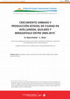 Research paper thumbnail of Crecimiento urbano y producción estatal de ciudad en Avellaneda, Quilmes y Berazategui entre 2005-2015